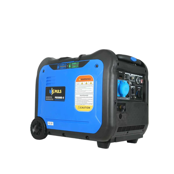 GCC Construction - Inverter Generators - 5500-Watt Dual Fuel Portable Inverter Gasoline Generator with Wheel Kit, Remote Electric Start